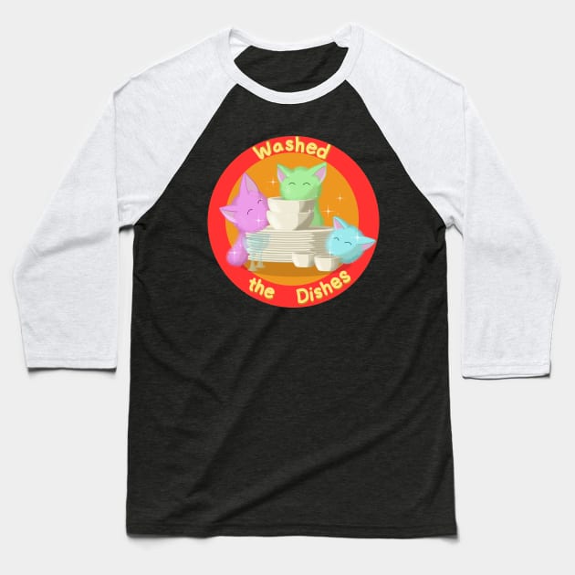 Washed the Dishes Baseball T-Shirt by Anathar